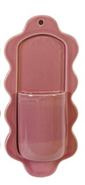 Large Stoneware Wall Vase