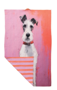 Printed Recycled Microfibre Two-Sided Tea Towel