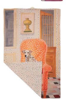 Printed Recycled Microfibre Two-Sided Tea Towel