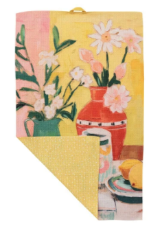 Printed Recycled Microfibre Two-Sided Tea Towel