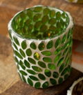 Mosaic Glass Votive Holders