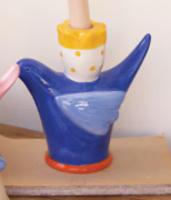 Ceramic Bird Taper Candle Holders