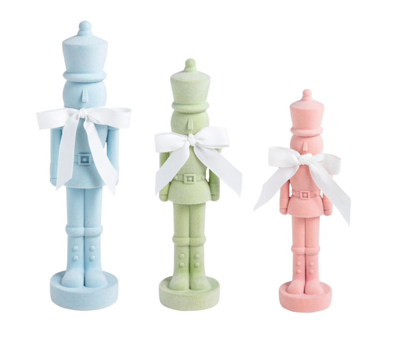 Flocked Nutcracker Sitters