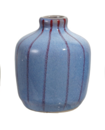 Hand Painted Stoneware Mini Vases