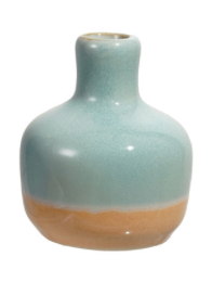 Hand Painted Stoneware Mini Vases
