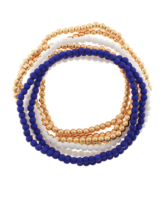 8 Row CCB Ball & Acrylic Bead Bracelet