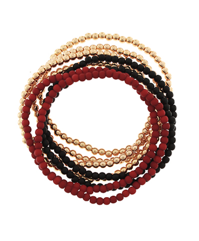 8 Row CCB Ball & Acrylic Bead Bracelet
