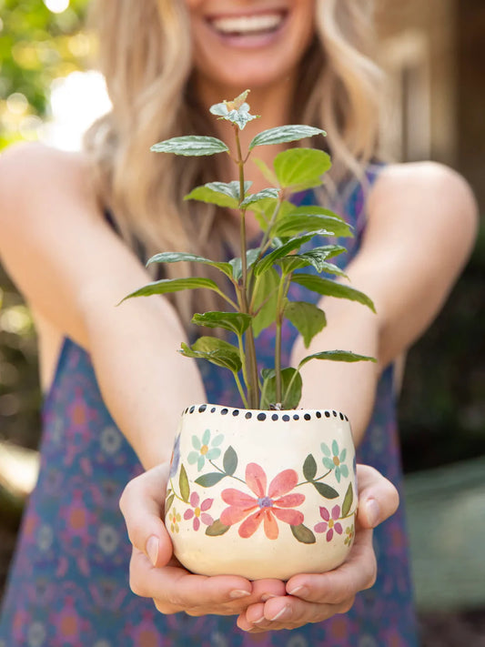 Give Happy Planter - Floral