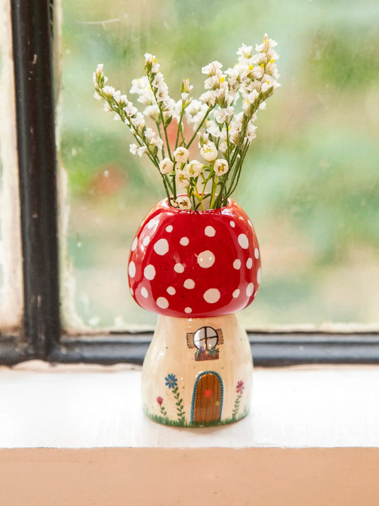 Cutest Little Bud Vase-Mushroom