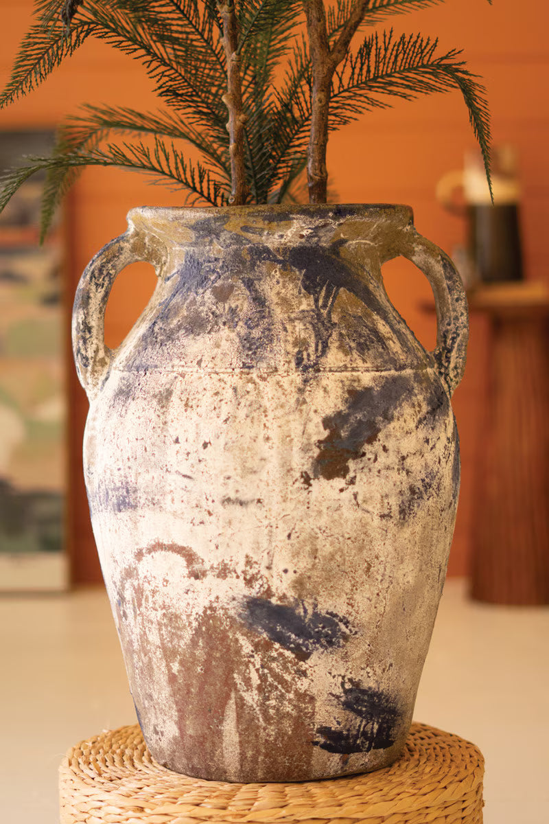 Large Rustic Clay Urn