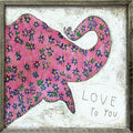 Pink Elephant Art Print