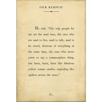 Jack Kerouac Art Print