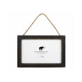 Black Wood Frame Horizontal w/ Jute