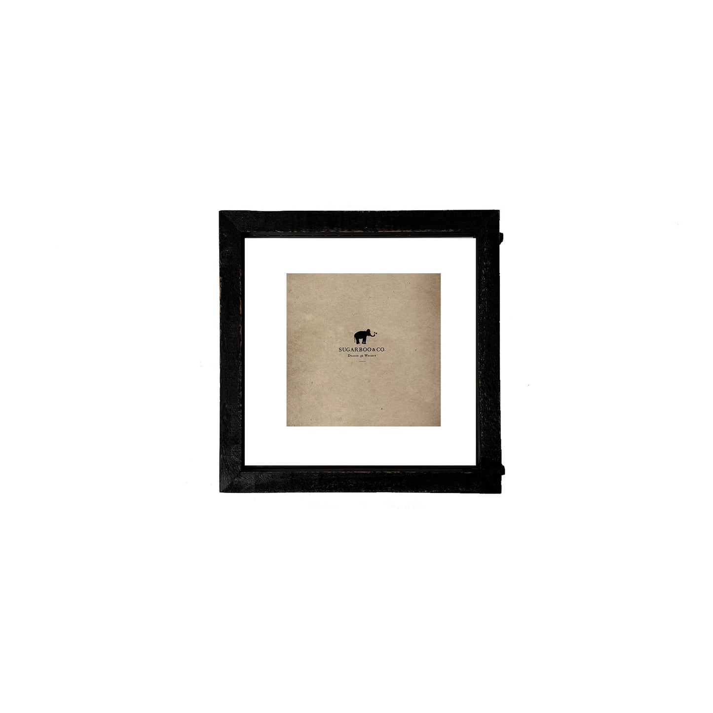 Black Wood Floating Frames w/ Jute Hanging