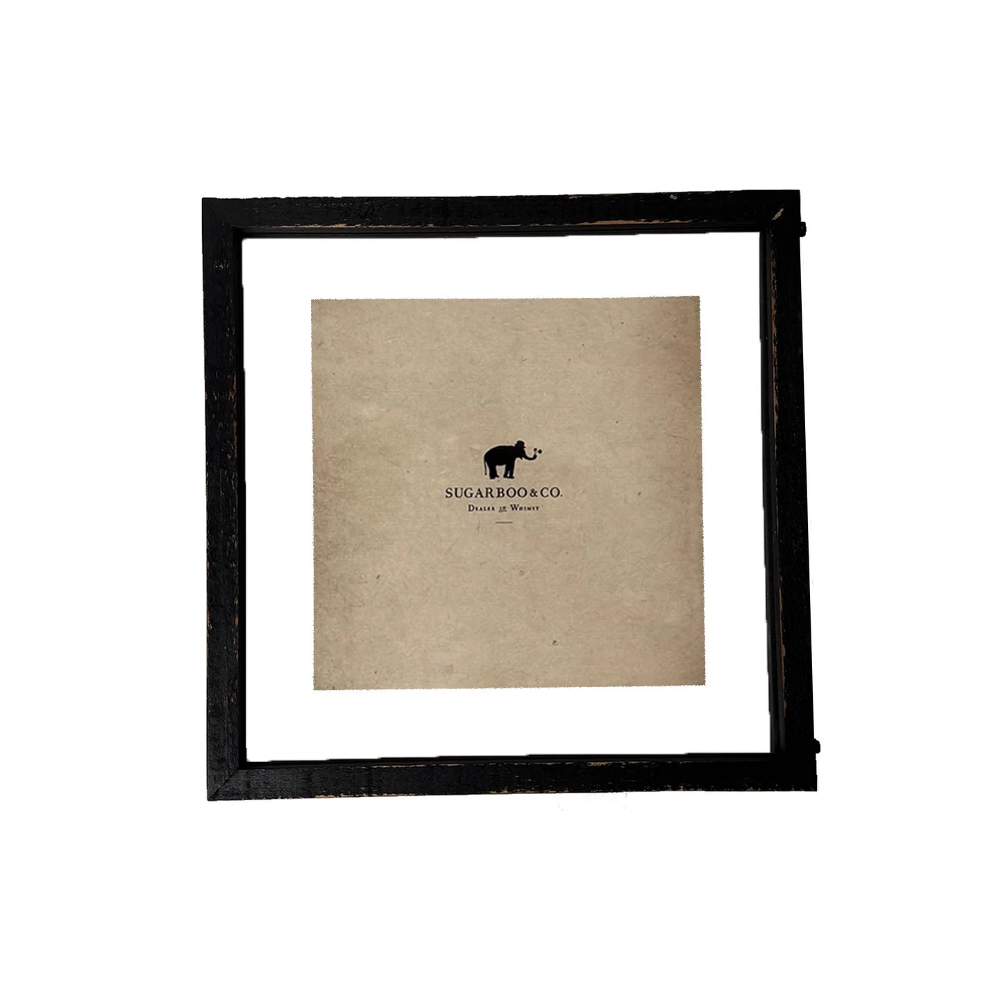 Black Wood Floating Frames w/ Jute Hanging