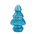 Tall Blue Embossed Mercury Glass Tree
