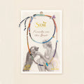 Mixed Media Wrap Bracelet/Necklace - Protection/Amethyst/Gold/Silver