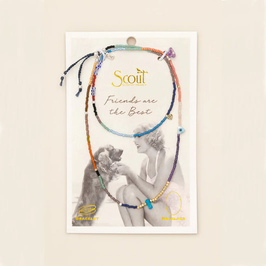 Mixed Media Wrap Bracelet/Necklace - Protection/Amethyst/Gold/Silver