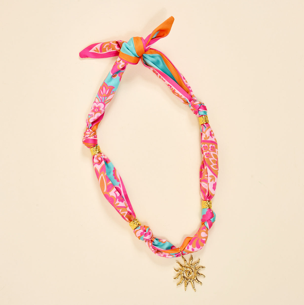 Make a Statement Scarf Necklace - Paisley Glow
