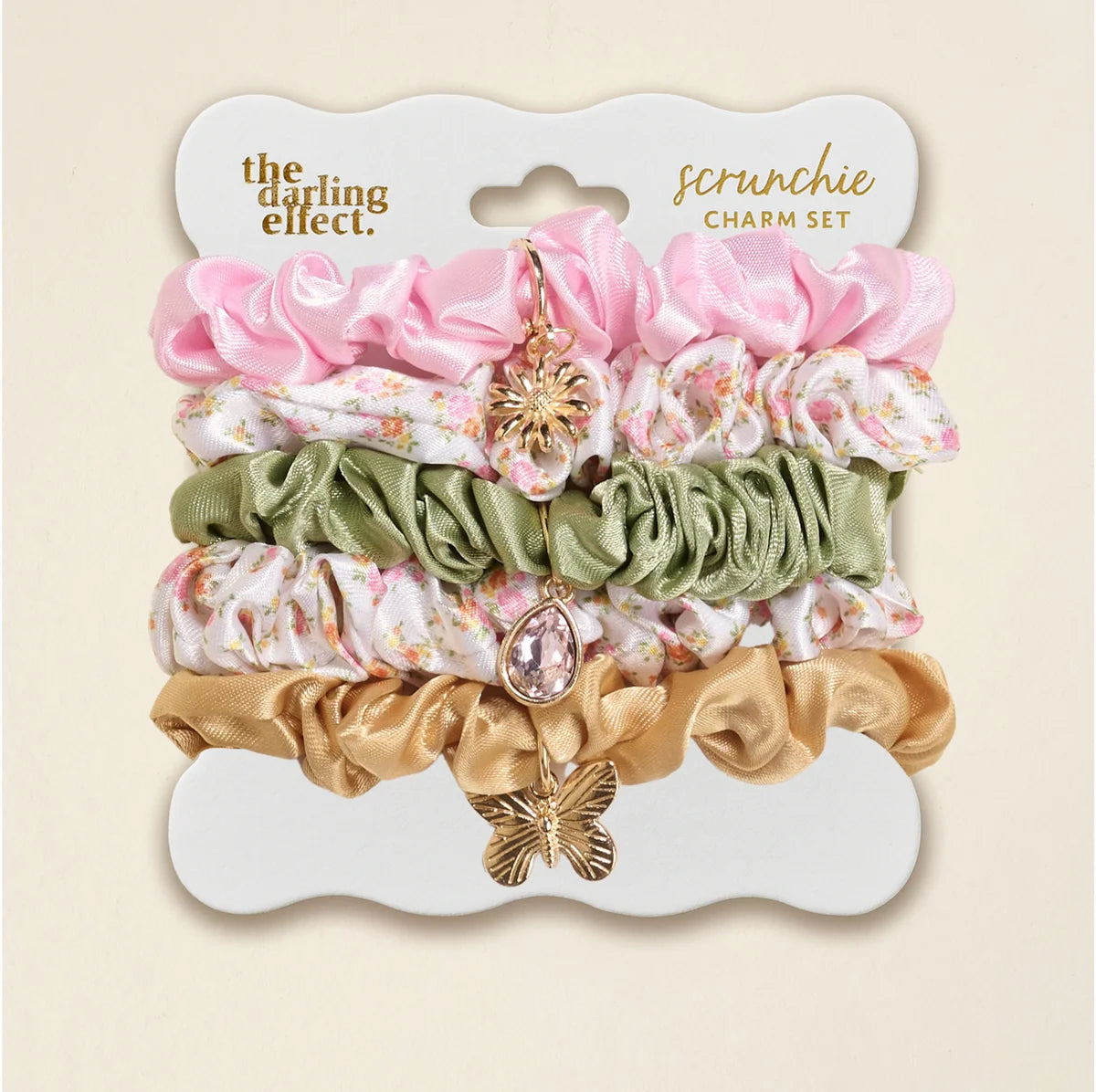 Scrunchie Charm Set - Endless Daydream Cream