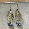 Shades of Blue Budding Dangle Earrings