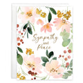 Coral Blossoms Scripture Sympathy Card
