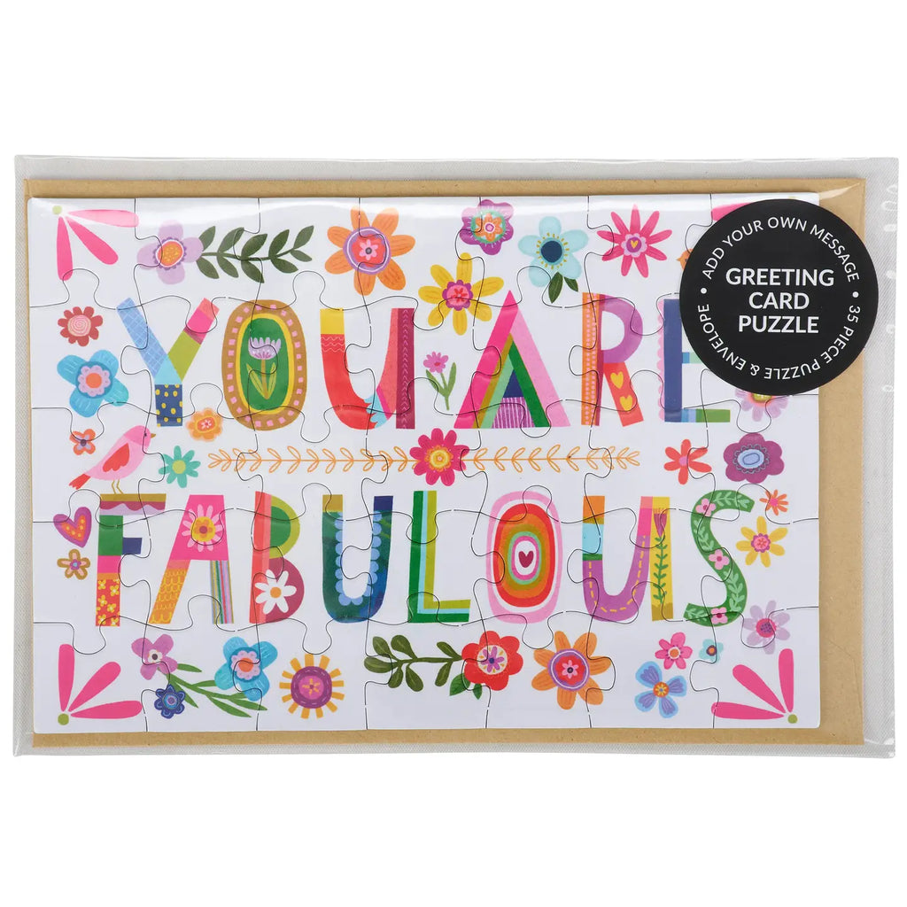 You Are Fabulous Puzzle Card