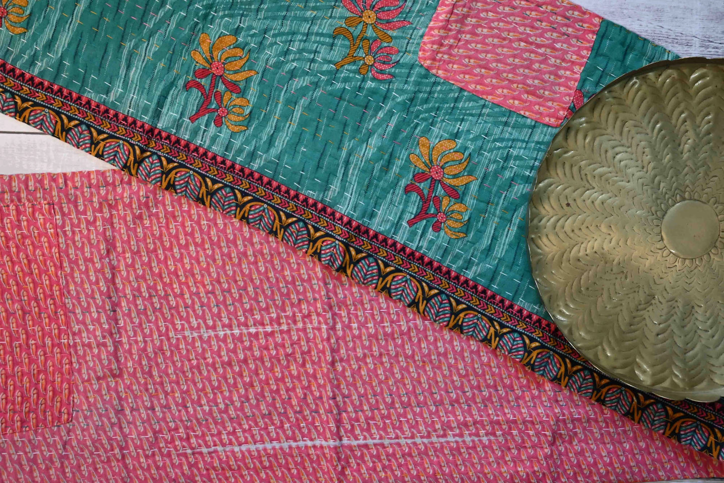 Reversable Kantha Table Runner