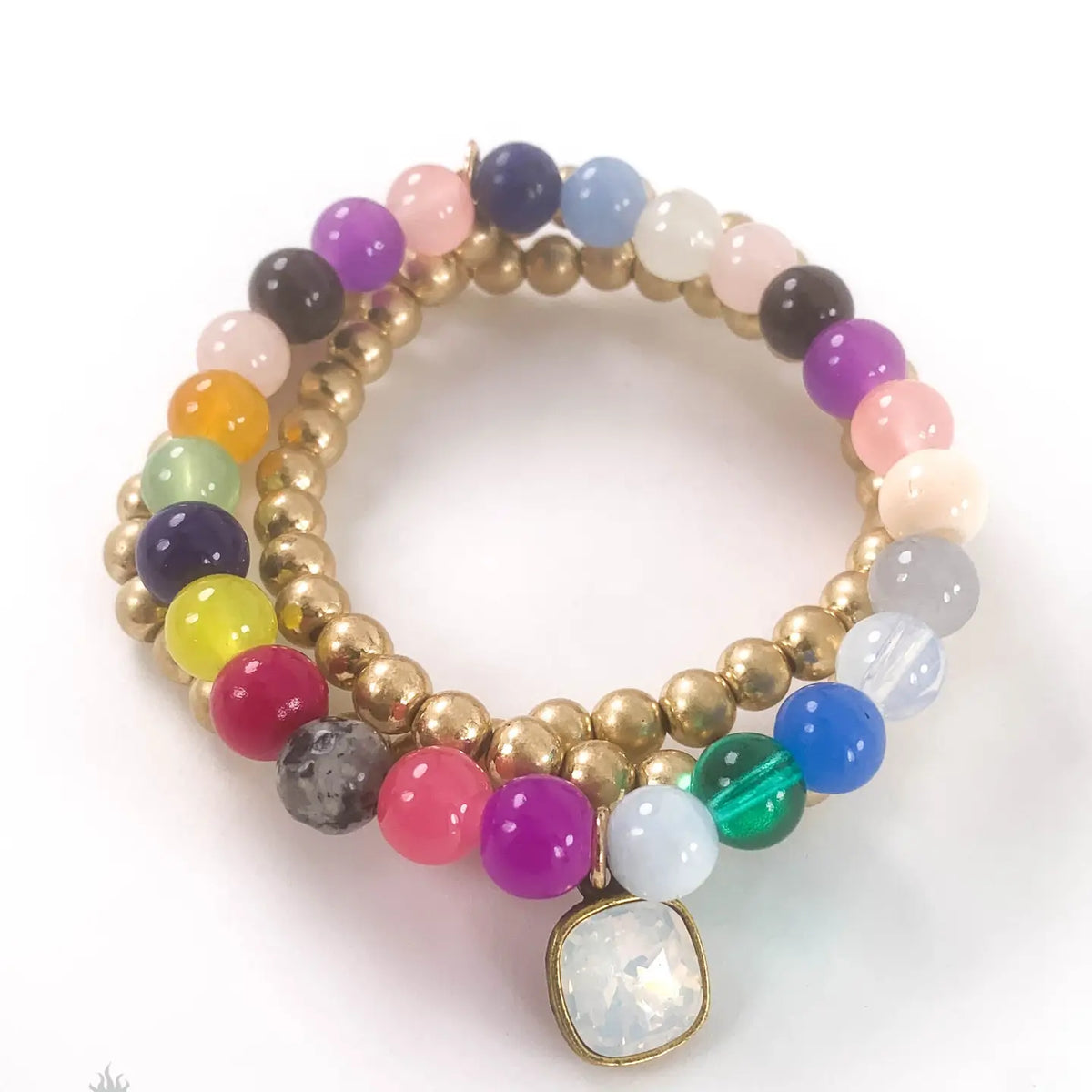 Bright Multi-Color Bracelet Stack