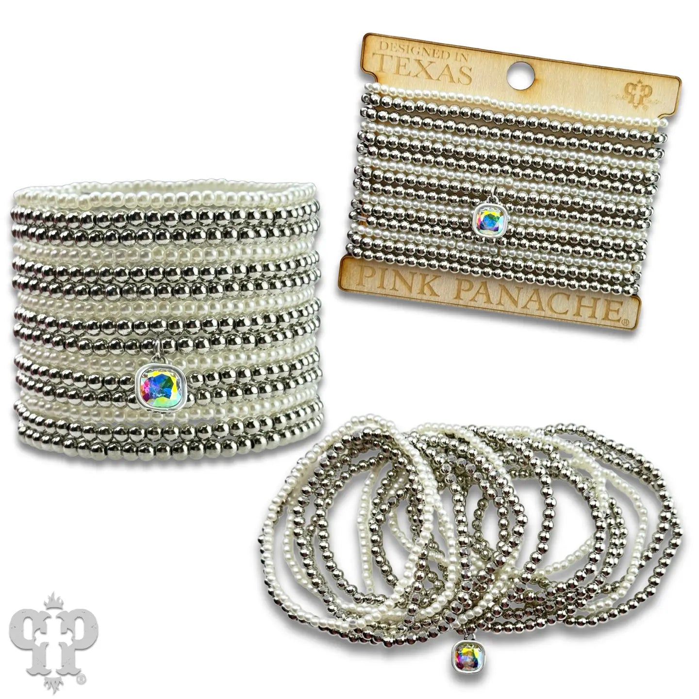 Austrian Crystal Pearl Bead Bracelet