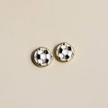 Soccer Ball Stud Earrings