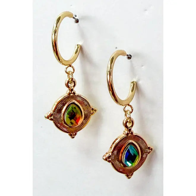 Jewel Hoop Earrings
