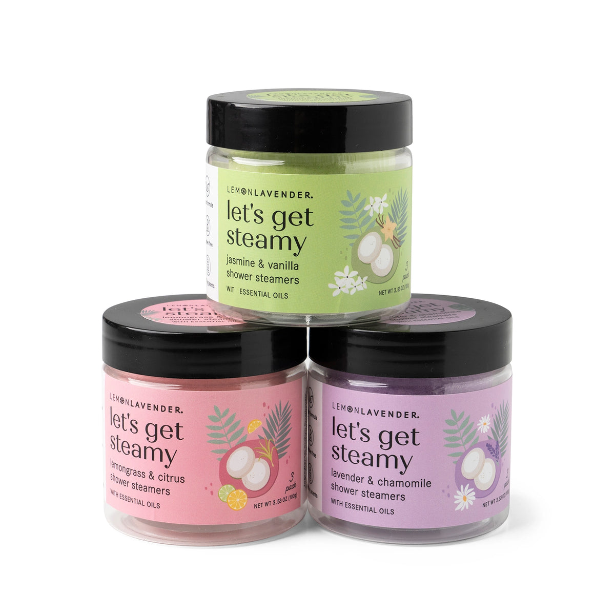 Lemon Lavender Shower Steamer Jars