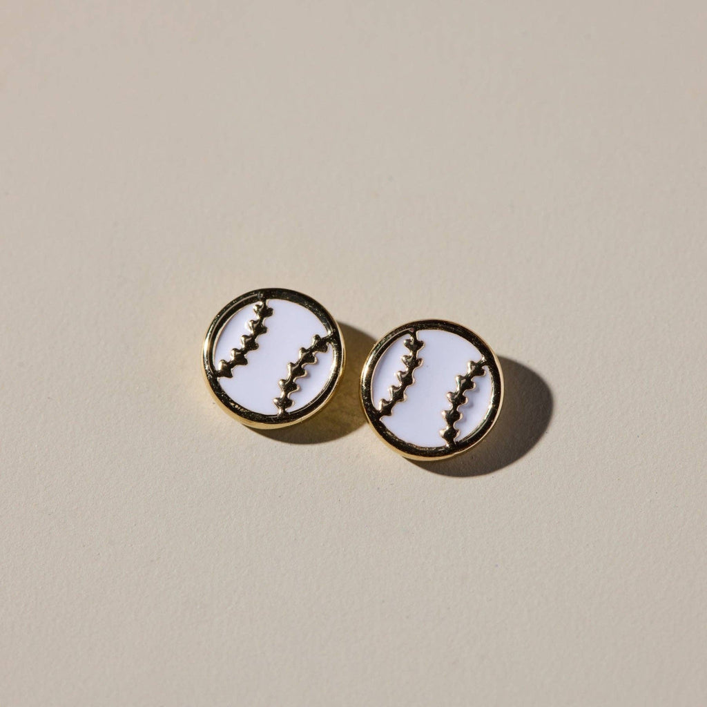 Baseball Stud Earrings