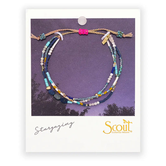 Mixed Media Bracelet - Truth/Lapis