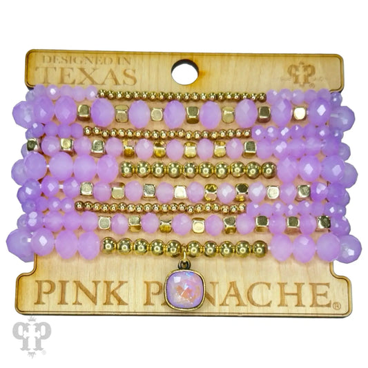 Austrian Crystal Beaded Bracelet Stack Set