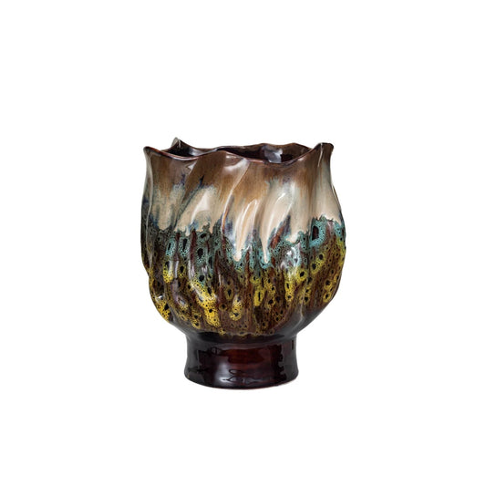 Stoneware Organic Shaped Vase