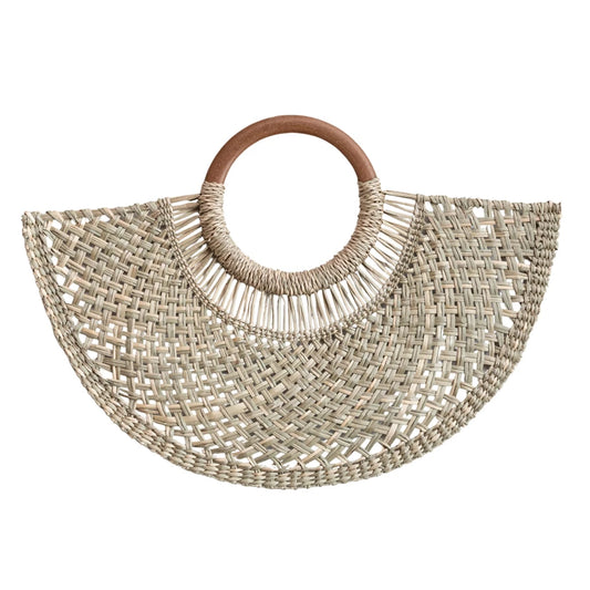 Natural Seagrass Fan Wall Decor