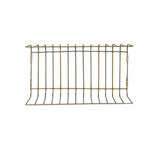 Antique Brass Metal Wire Wall Shelf
