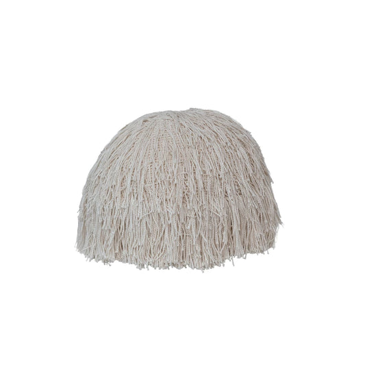 Cream Round Cotton String Orb Pillow