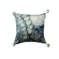 Cotton Velvet Printed Pillow w/ Design & Tassels