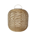 Woven Plastic Solar Powered LED Lantern w/ Handle