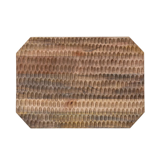 Natural Carved Mango Wood Tray