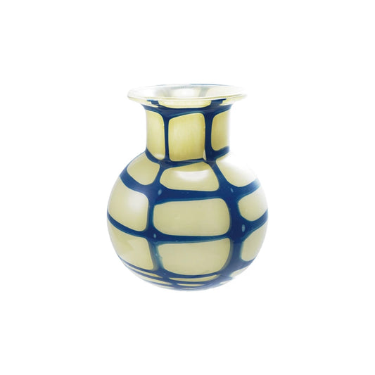 Hand-Blown Design Art Glass Vase