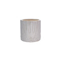 Stoneware Planter with Abstract Design