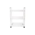 Clear Acrylic 3-Tier Bar Cart