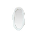 White Organic Shaped Resin Wall Mirror