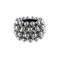 Stoneware Planter w/ Balls, Chrome Finish