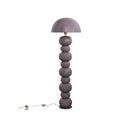 Lavender Enameled Metal Stacked Ball Floor Lamp