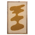 Cream & Mustard Abstract Framed Wool Felt Wall Décor